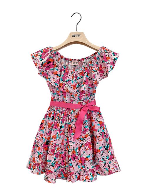 Abito bambina in raso in fantasia a fiori ANIYE BY | 031127200
